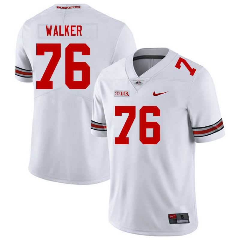 Men #76 Miles Walker Ohio State Buckeyes College Football Jerseys Stitched-White